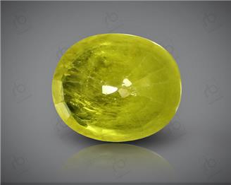 Natural Heated & Treated Yellow Sapphire Certified 3.43 CTS (DIN 86100 )